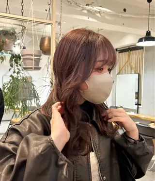 ミディアム カラー じゅわっと暖色カラー 🍊Moemiのヘアスタイル