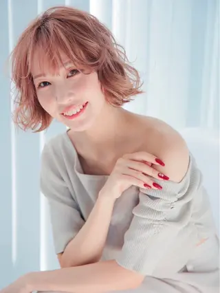 ミディアム カラー ヘアアレンジ 朝田 拓実のヘアスタイル