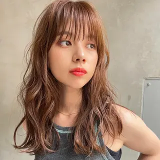 ミディアム カラー パーマ ヘアアレンジ メンズ キッズ 丁寧なカウンセリング 🌿Chiemi🌿のヘアスタイル