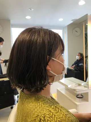 ミディアム カラー レイヤー×髪質改善✨ 渋谷/佐藤侑哉のヘアスタイル