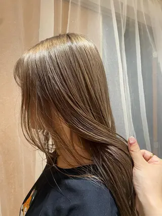 ミディアム カラー 大人可愛い♡コテ巻き パーマ🌼杉田 萌恵のヘアスタイル