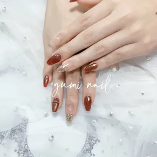 ネイル 𝐲𝐮𝐦𝐢🎀 長さ出しデザイン専門のネイルデザイン