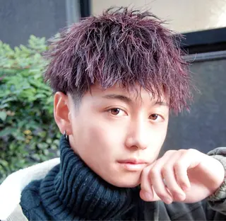 カラー パーマ メンズ トレンドパーマ‼️ NAOKI💥のヘアスタイル