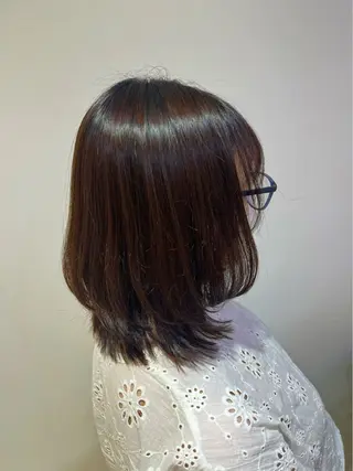 ミディアム 樋口 莉奈のヘアスタイル