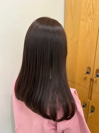 セミロング カラー 透明感カラー🌼 沙奈のヘアスタイル