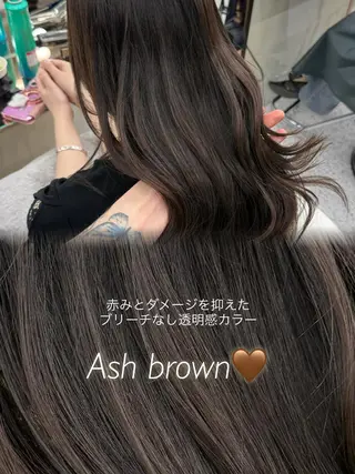 セミロング カラー 大宮レイヤーカット ハッシュ　柏崎颯刀のヘアスタイル