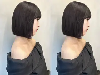 ミディアム カラー ヘアアレンジ 大宮‎🩵縮毛矯正 レイヤー　佐藤和のヘアスタイル