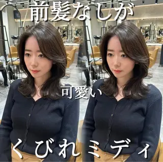 セミロング 銀座副店長/レイヤー /髪質改善/田島のヘアスタイル