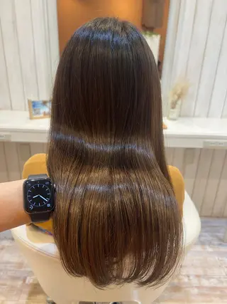 ミディアム カラー 佐藤史哉* 韓国レイヤー赤み除去のヘアスタイル