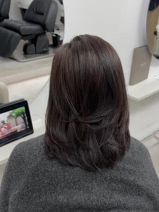 セミロング 村上 奈南のヘアスタイル