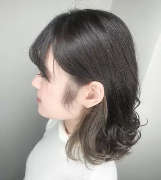 ミディアム カラー パーマ ヘアアレンジ メンズ キッズ ネイル マツエク・マツパ 新宿駅近♡友達とOK 🦋W -ワット -のヘアスタイル