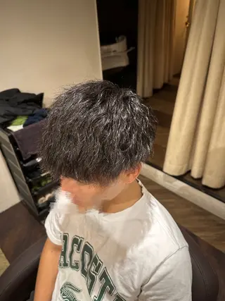ショート パーマ メンズ 中村 玲美のヘアスタイル