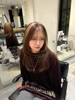 セミロング カラー matsuri 🪽ボブカットのヘアスタイル