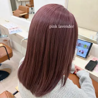 ミディアム カラー 🎀Wカラー/ピンク /ベージュ🎀ゆらのヘアスタイル