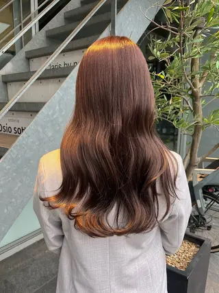 ロング カラー イケハラ ナナミのヘアスタイル
