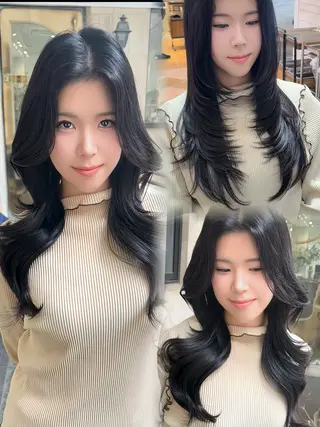 ロング 韓国系レイヤー特化 hiroのヘアスタイル