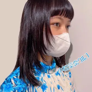 ミディアム カラー 🌺ウルフカット職人 新垣渚🐺のヘアスタイル