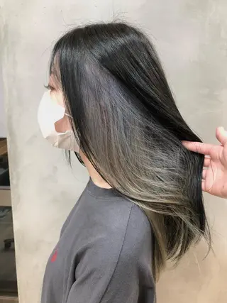 セミロング カラー ヘアアレンジ ショートヘア原宿 fifth コシのヘアスタイル