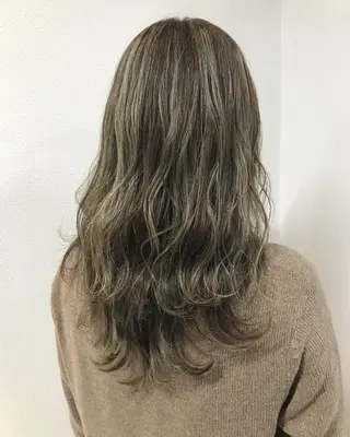 セミロング カラー ヘアアレンジ GiseL天神カラー 髪質改善/ブリーチのヘアスタイル