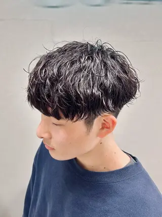 ミディアム パーマ メンズ 🏁メンズパーマ/ RYOYAのヘアスタイル