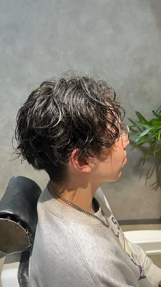 パーマ メンズ antico所属・栗原 きえ ／ダメージレスのヘアスタイル