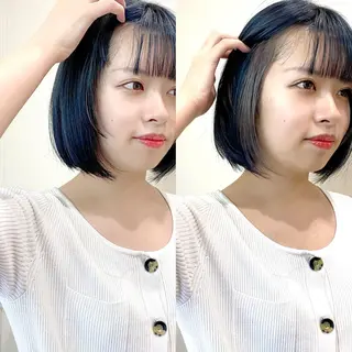 カラー レイヤー/ショート 🎀🩵RISAのヘアスタイル