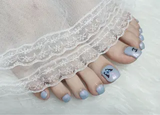 ネイル 23時まで❤︎韓国、 ワンホンネイルのネイルデザイン