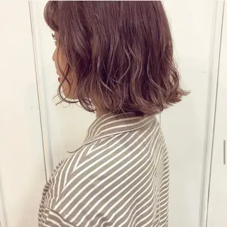 ミディアム カラー パーマ ヘアアレンジ メンズ キッズ ネイル マツエク・マツパ インナーカラー/ KANAのヘアスタイル