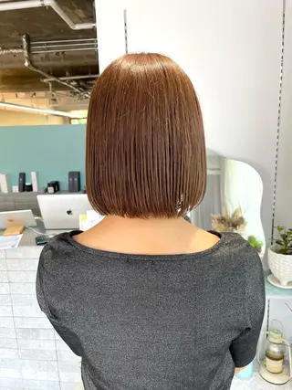 ショート カラー 髪質改善×美髪矯正 艶髪カラー　阪口のヘアスタイル