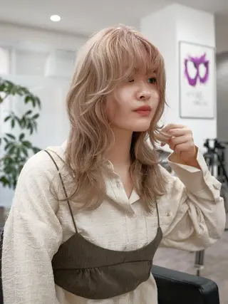 セミロング カラー 栄・伏見 JOULE'Sのヘアスタイル