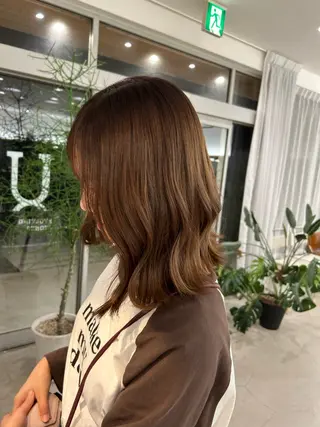 セミロング つくばUtooe's 石田桃花のヘアスタイル