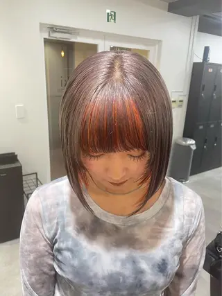 ショート カラー PANOLA下北沢 中川夢菜のヘアスタイル