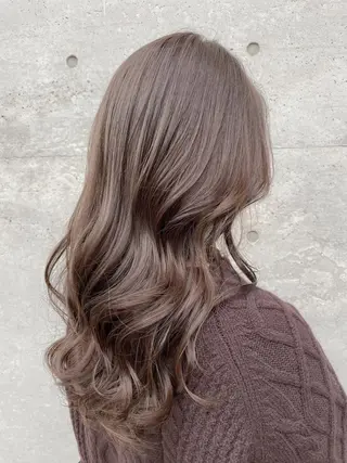 セミロング カラー 【透明感、艶髪】西村 有司のヘアスタイル