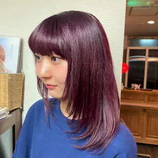 セミロング カラー ｼﾉｻﾞｷ ｷﾅのヘアスタイル