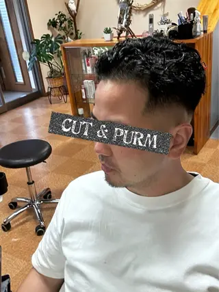 パーマ メンズ かぁちゃん 橋本のヘアスタイル