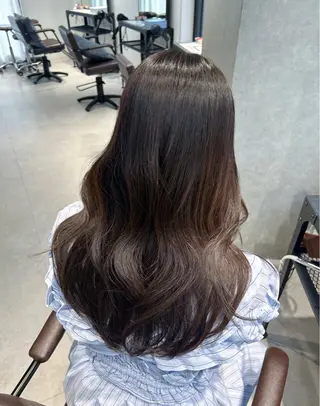 ロング カラー ninaアイドル前髪 ×透明感🎀のヘアスタイル