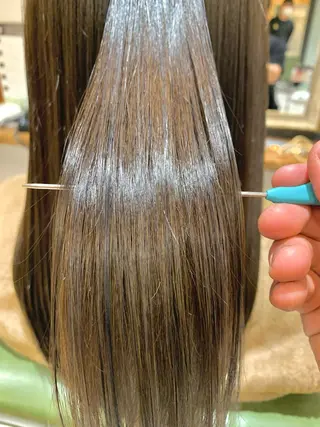 セミロング カラー rinrin 天文館のヘアスタイル