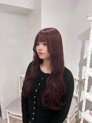 ロング カラー CreBiA🫧名駅 馬場のヘアスタイル