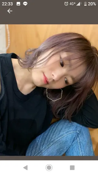 ミディアム カラー 髪質改善/美髪 艶カラーLillyのヘアスタイル