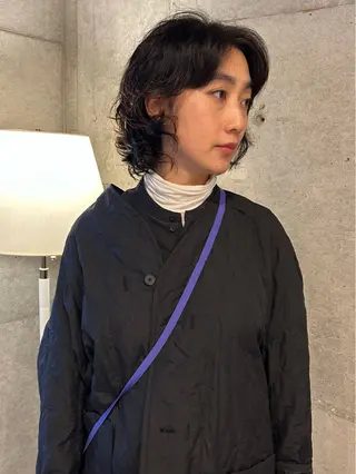 ショート パーマ 江草　真美果 hakuboのヘアスタイル