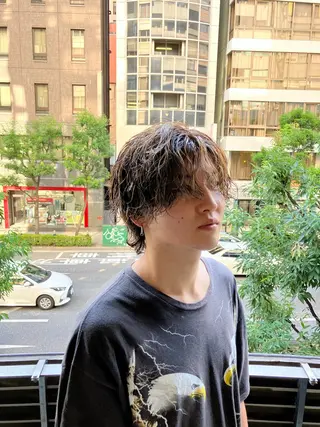 ショート メンズ メンズパーマ/心斎橋 /四ツ橋駅/しょうまのヘアスタイル