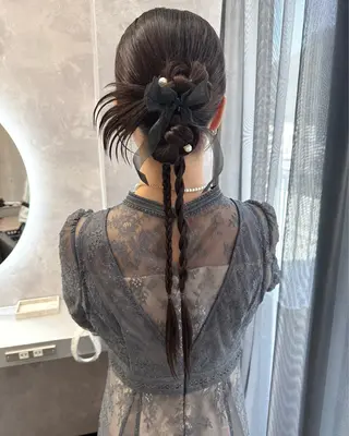 ロング 奥山義進/大宮 /ダブルカラーのヘアスタイル