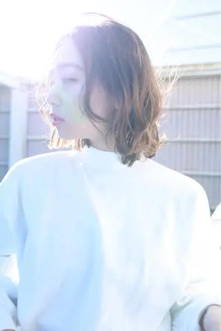 ミディアム カラー パーマ ヘアアレンジ メンズ キッズ ネイル マツエク・マツパ premier modelsのヘアスタイル