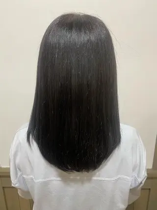 セミロング カラー TJ天気予報5mm 森　瑞希のヘアスタイル