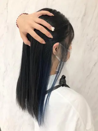 ロング カラー 店長　濱口 花菜　美髪整形のヘアスタイル
