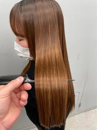 ロング 韓国風🤍 イワサキ　リコ🍒のヘアスタイル