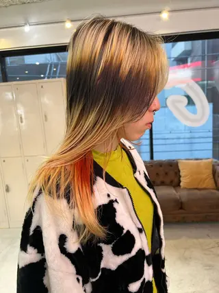ロング 💥ウルフカット デザインあんな💥のヘアスタイル