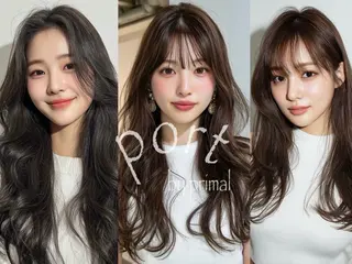 ロング カラー ブリーチ毛縮毛矯正 👑山口のヘアスタイル