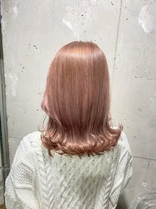 ミディアム カラー エフェクトブリーチ 🌟前澤啓太朗のヘアスタイル