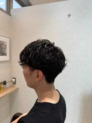 ショート パーマ メンズ メンズヘア特化 廣田和也のヘアスタイル